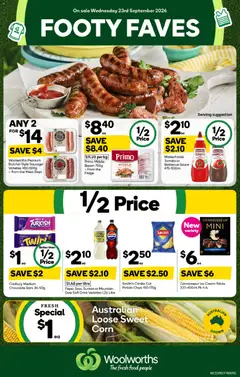 Preview of catalogue Woolworths catalogue TAS from shop Woolworths valid 23/09/2026