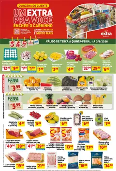 Pré-Visualização do folheto "Extra ofertas de Mercado Terça e Quinta" da loja Extra válido a partir de 01/09/2026