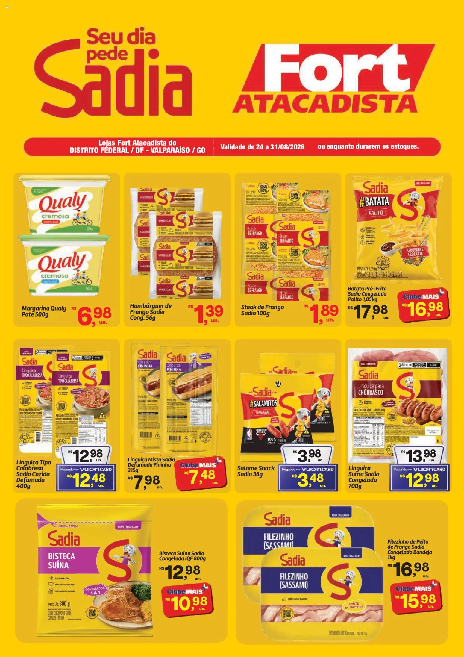 Pré-Visualização do folheto "Fort Atacadista ofertas BRF" da loja Fort Atacadista válido a partir de 24/08/2026