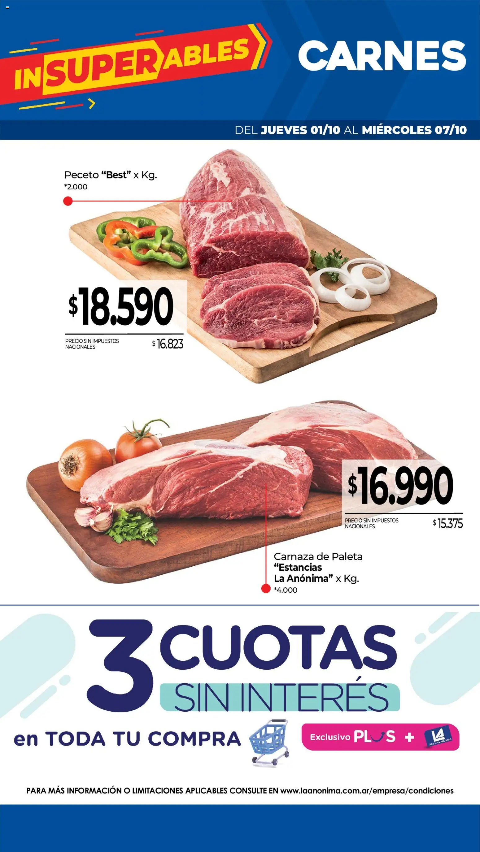 Vista previa del folleto de la tienda La Anonima válido desde el 01/10/2026 - Paleta