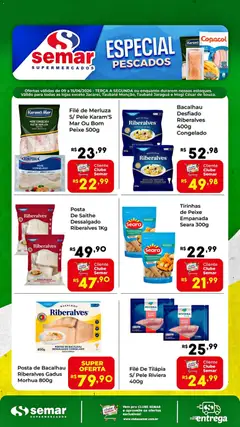 Pré-Visualização do folheto "Semar Supermercado ofertas Pescados" da loja Semar Supermercado válido a partir de 09/06/2026