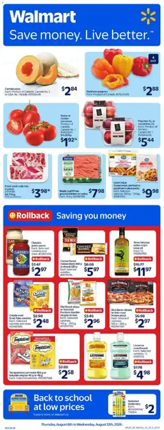 Preview of leaflet Walmart weekly flyer from shop Walmart is valid from Aug 06, 2026