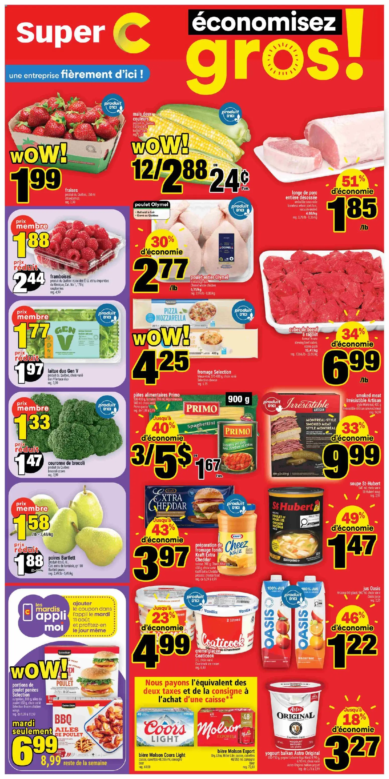 Preview of leaflet Super C weekly flyer / circulaire from shop Super C is valid from Aug 06, 2026