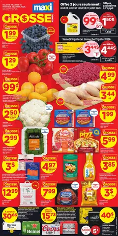 Un aperçu du dépliant Maxi weekly flyer / circulaire du magasin Maxi est valide à partir 16 juill. 2026