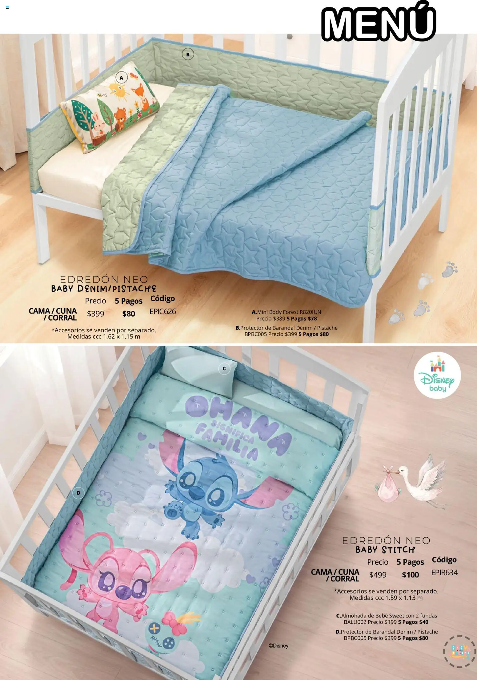 Vista previa las ofertas de la tienda Colchas Concord - Colchas Concord catálogo Colección Bebé Disney desde el 15/10/2026 