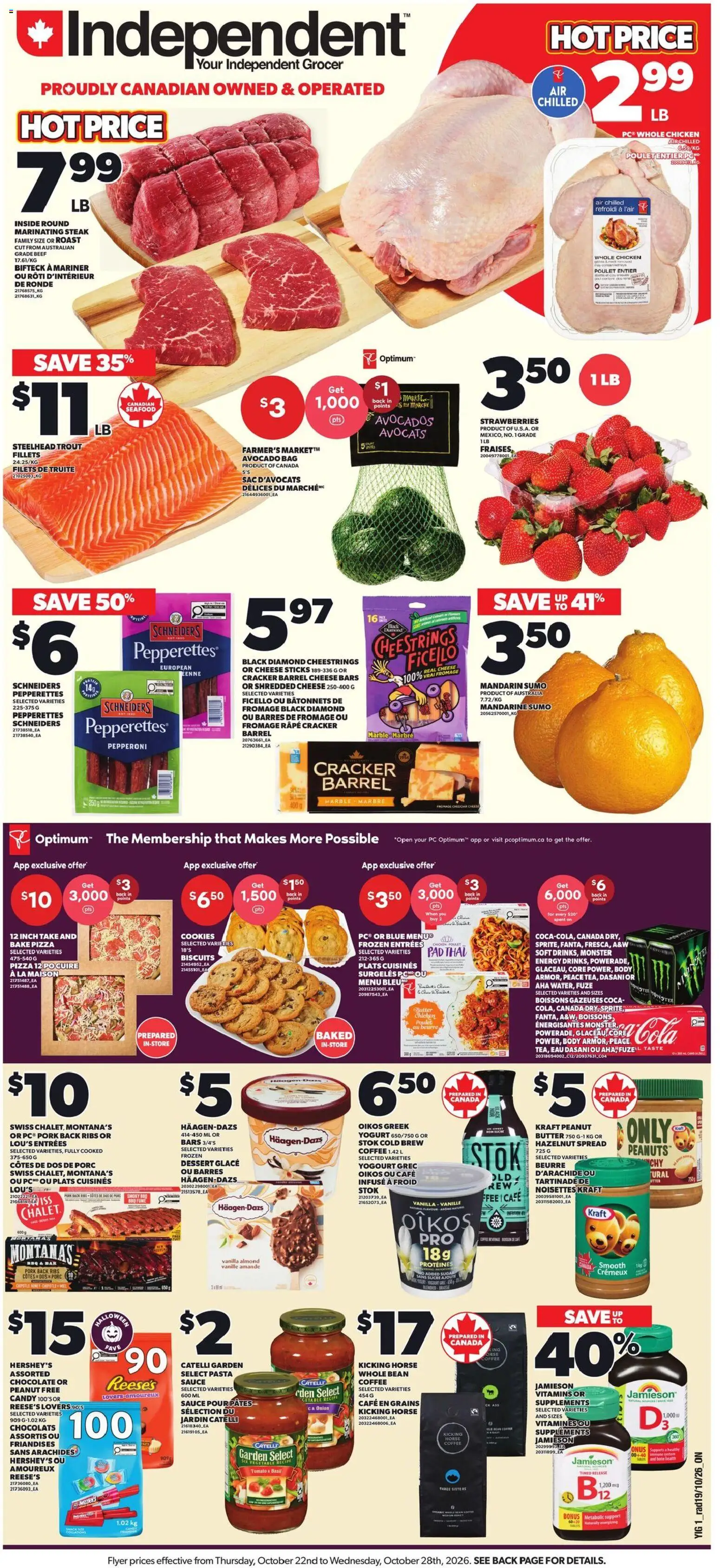 Preview of leaflet Independent Grocer weekly flyer / circulaire from shop Independent Grocer is valid from Oct 22, 2026