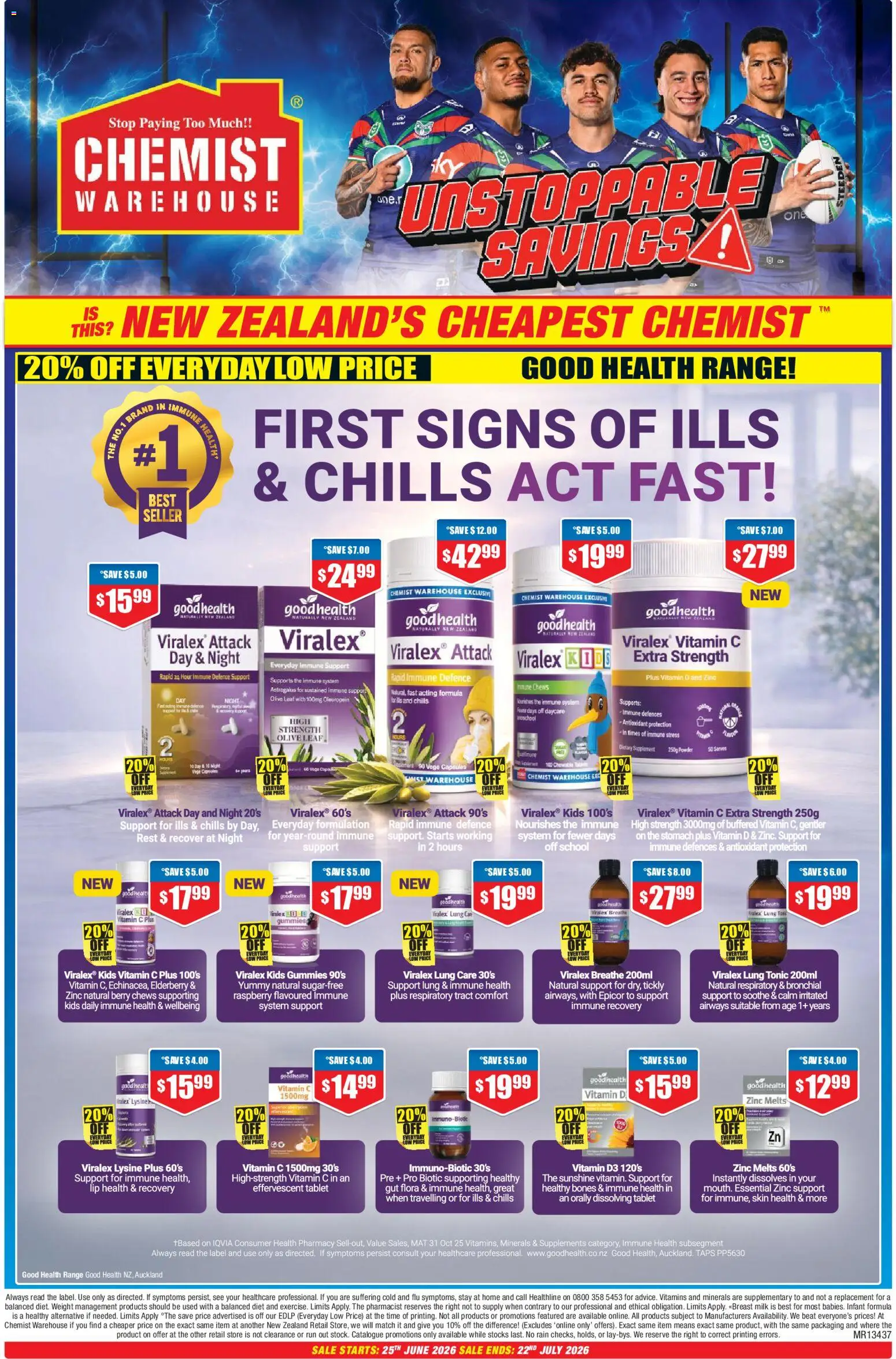 Preview of catalogue Chemist Warehouse catalogue from shop Chemist Warehouse valid 25 Jun 2026