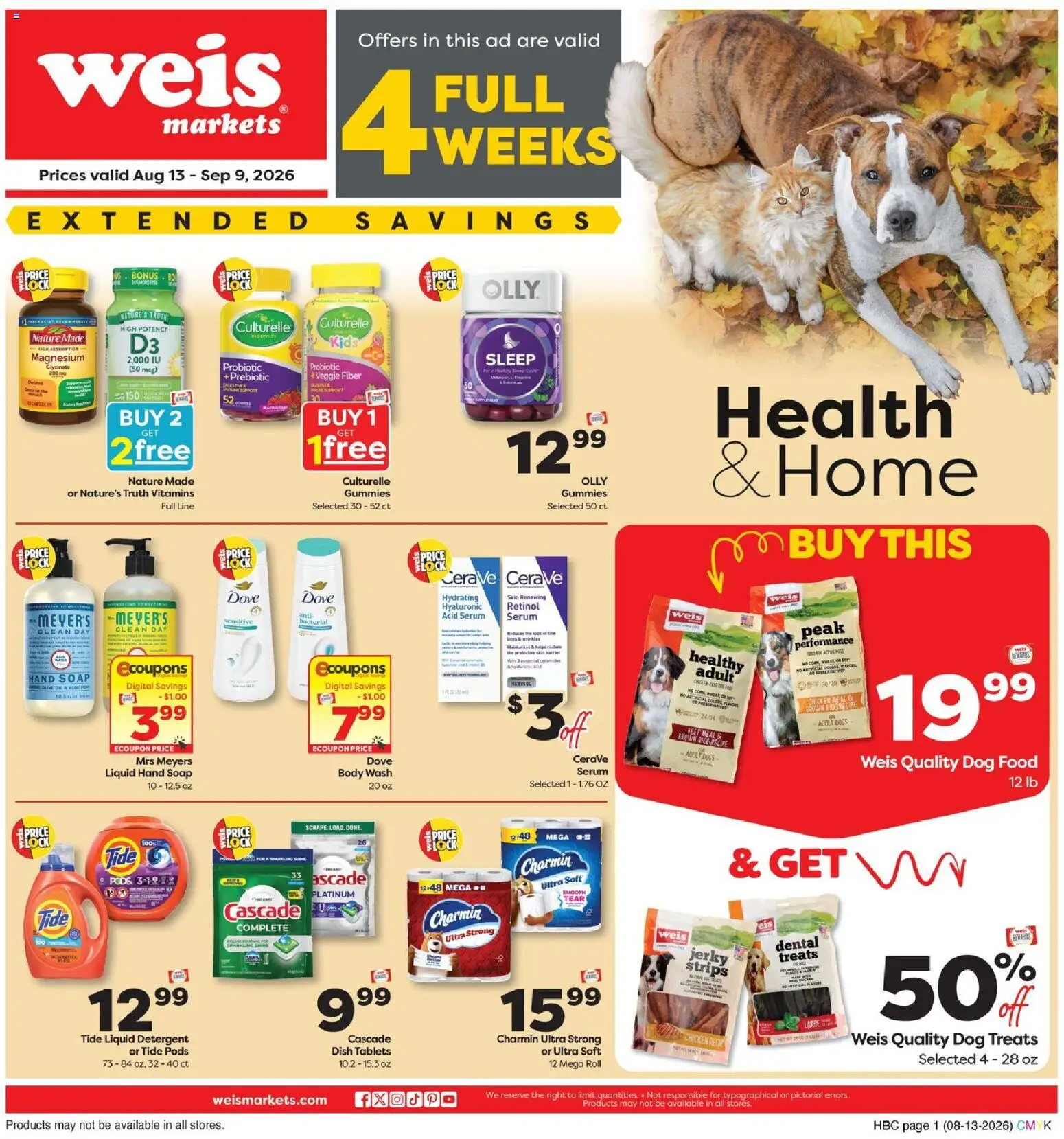 Ad Preview of Weis Weis Health & Home from 08/13/2026