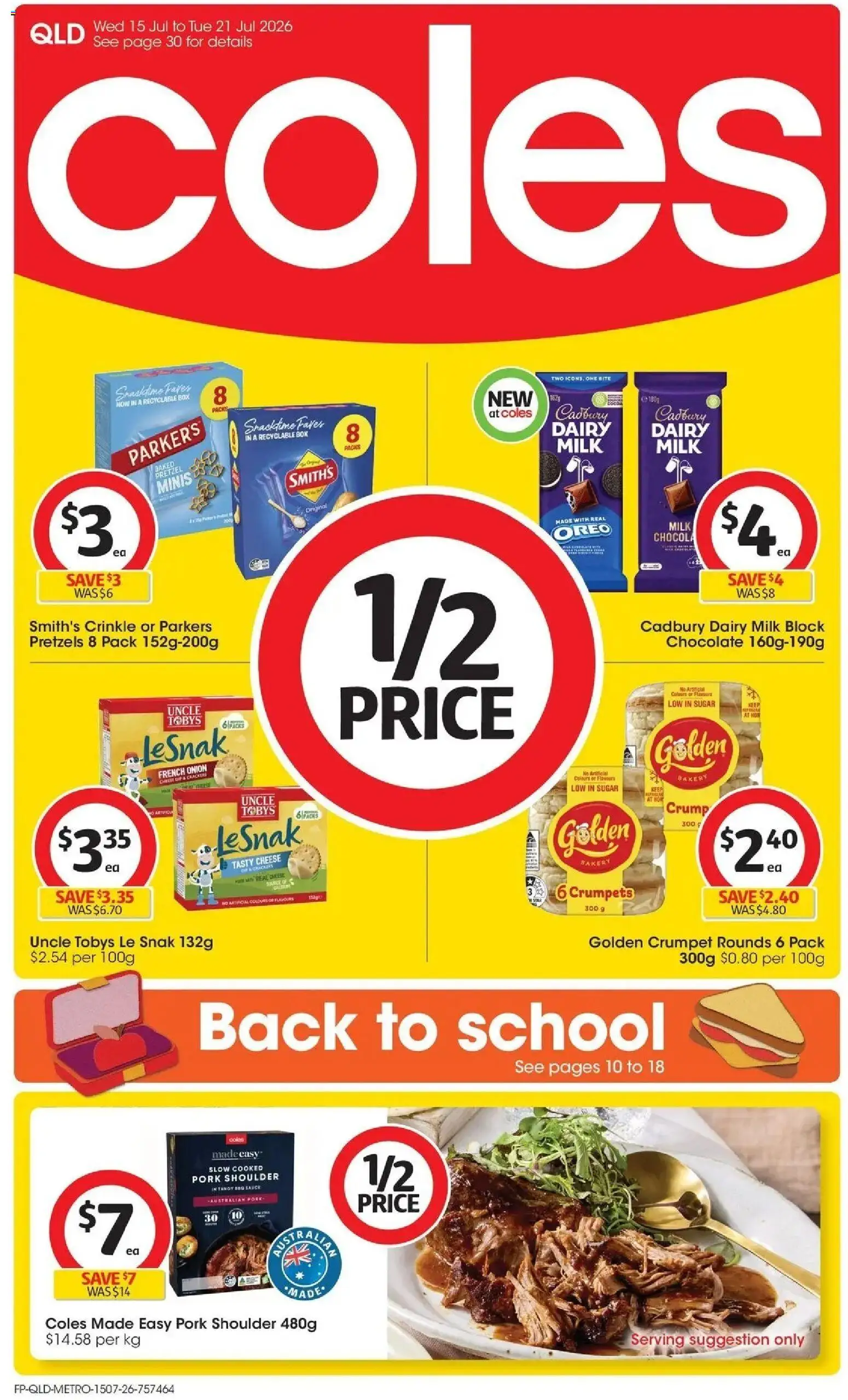Preview of catalogue Coles catalogue QLD from shop Coles valid 15/07/2026