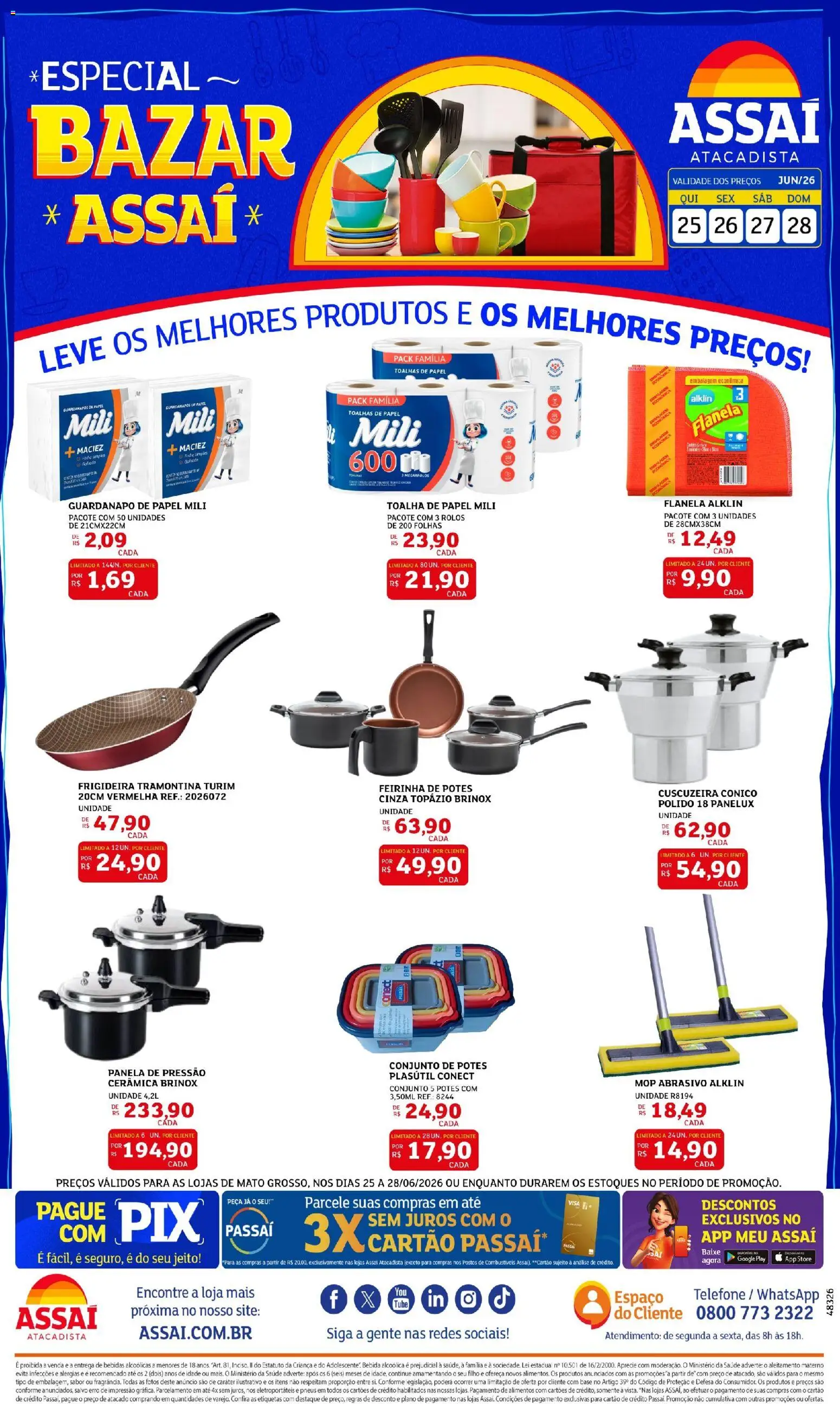 Pré-Visualização do folheto "Assaí Atacadista ofertas - MT" da loja Assaí Atacadista válido a partir de 25/06/2026