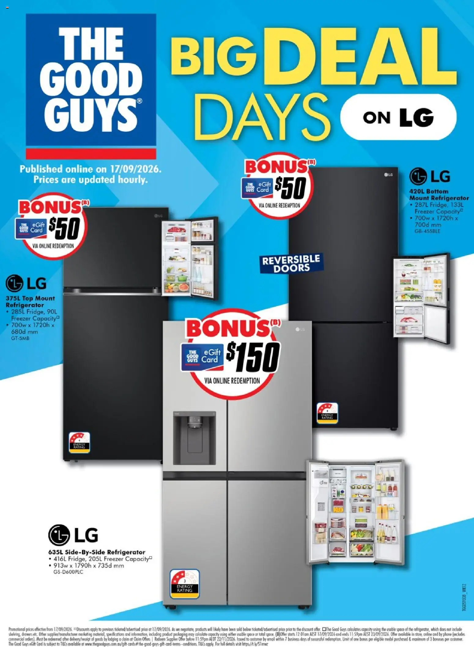 Preview of catalogue The Good Guys catalogue from shop The Good Guys valid 16/09/2026