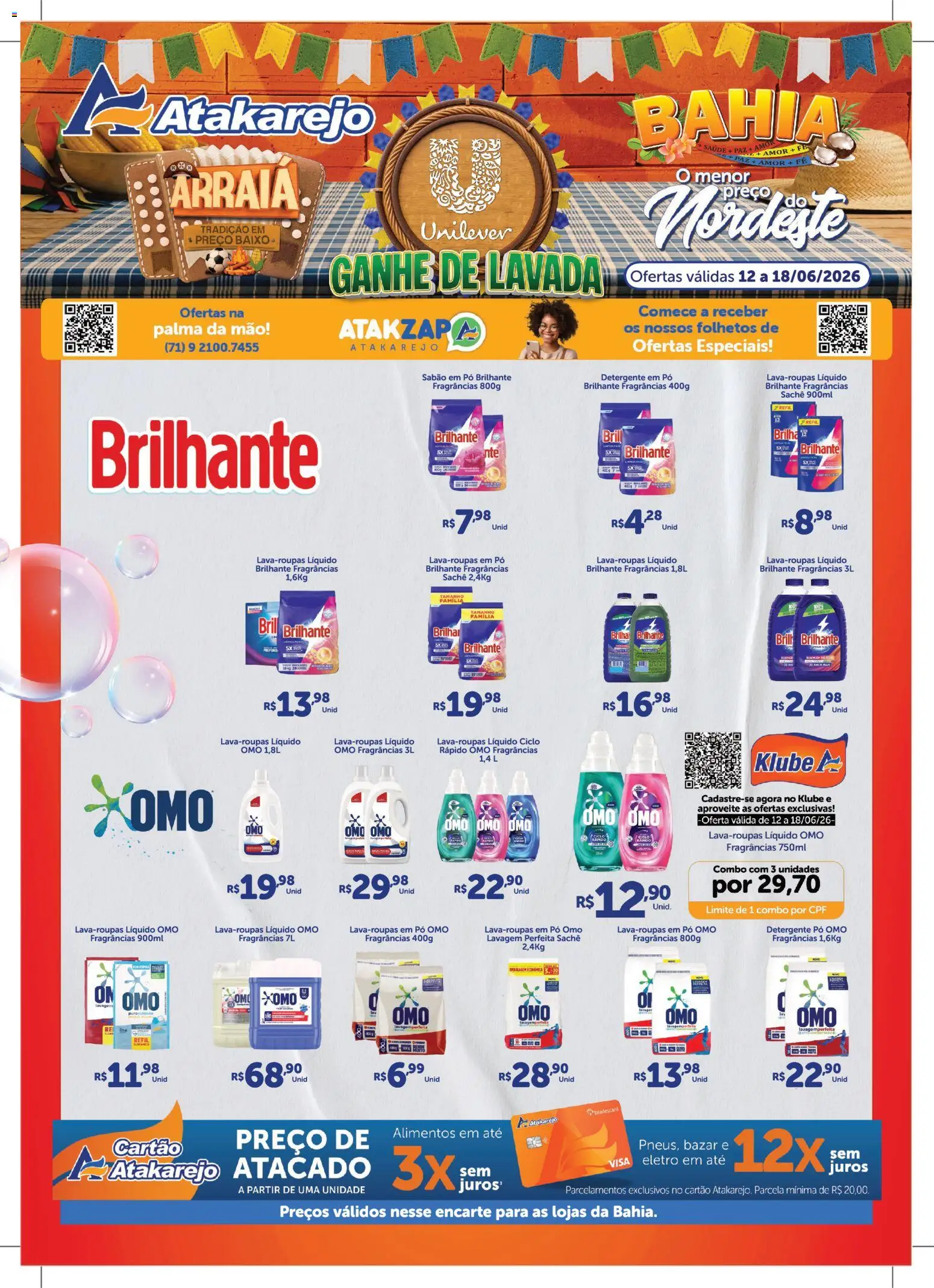 Pré-Visualização do folheto "Atakarejo ofertas Arraiá" da loja Atakarejo válido a partir de 12/06/2026