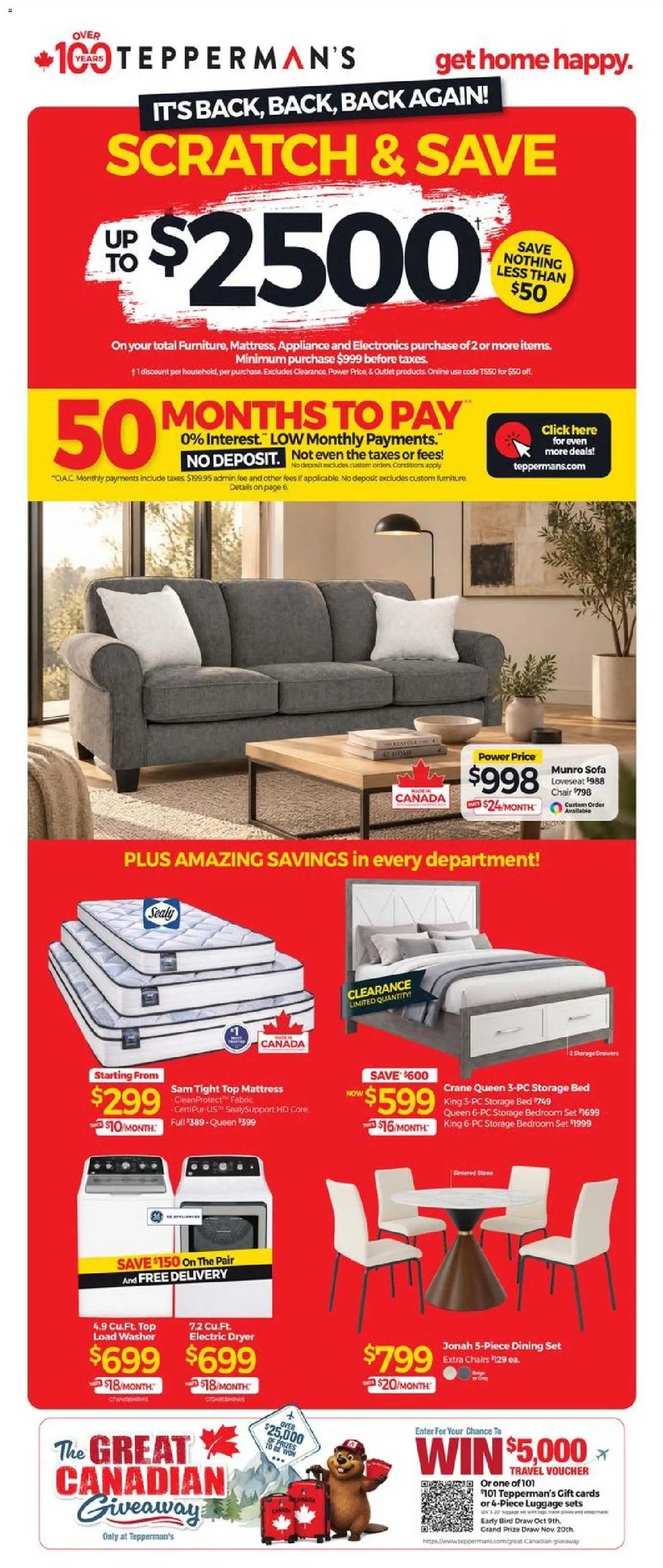 Preview of leaflet Tepperman's weekly flyer / circulaire from shop Tepperman's is valid from Oct 16, 2026