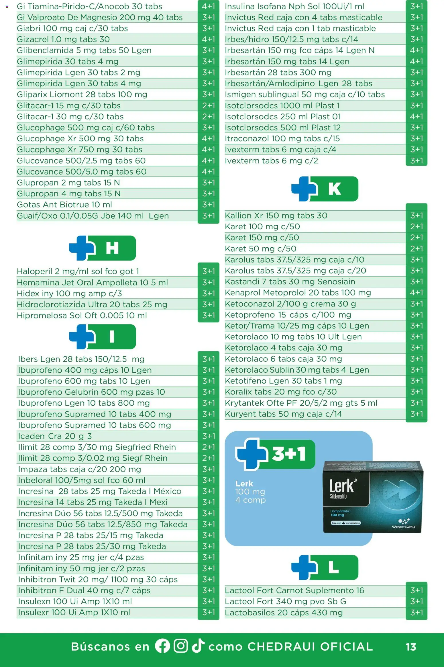 Vista previa las ofertas de la tienda Chedraui - Chedraui folleto Plan de farmacia desde el 01/07/2026 
