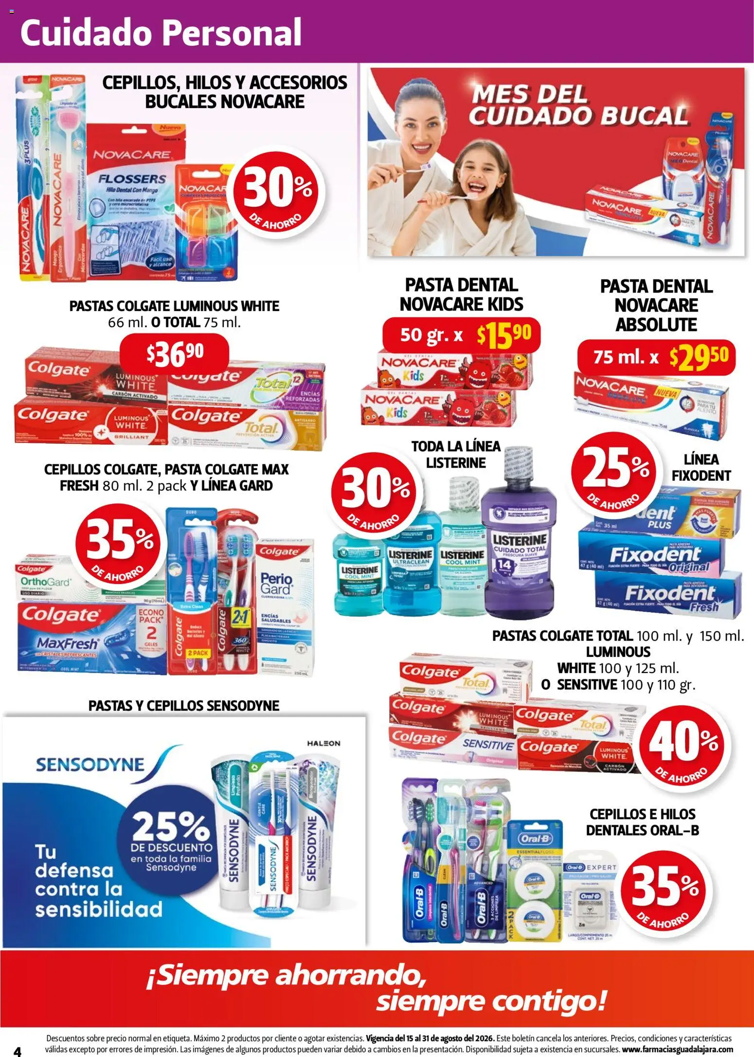 Vista previa las ofertas de la tienda Farmacia Guadalajara - Farmacia Guadalajara catálogo desde el 15/08/2026 