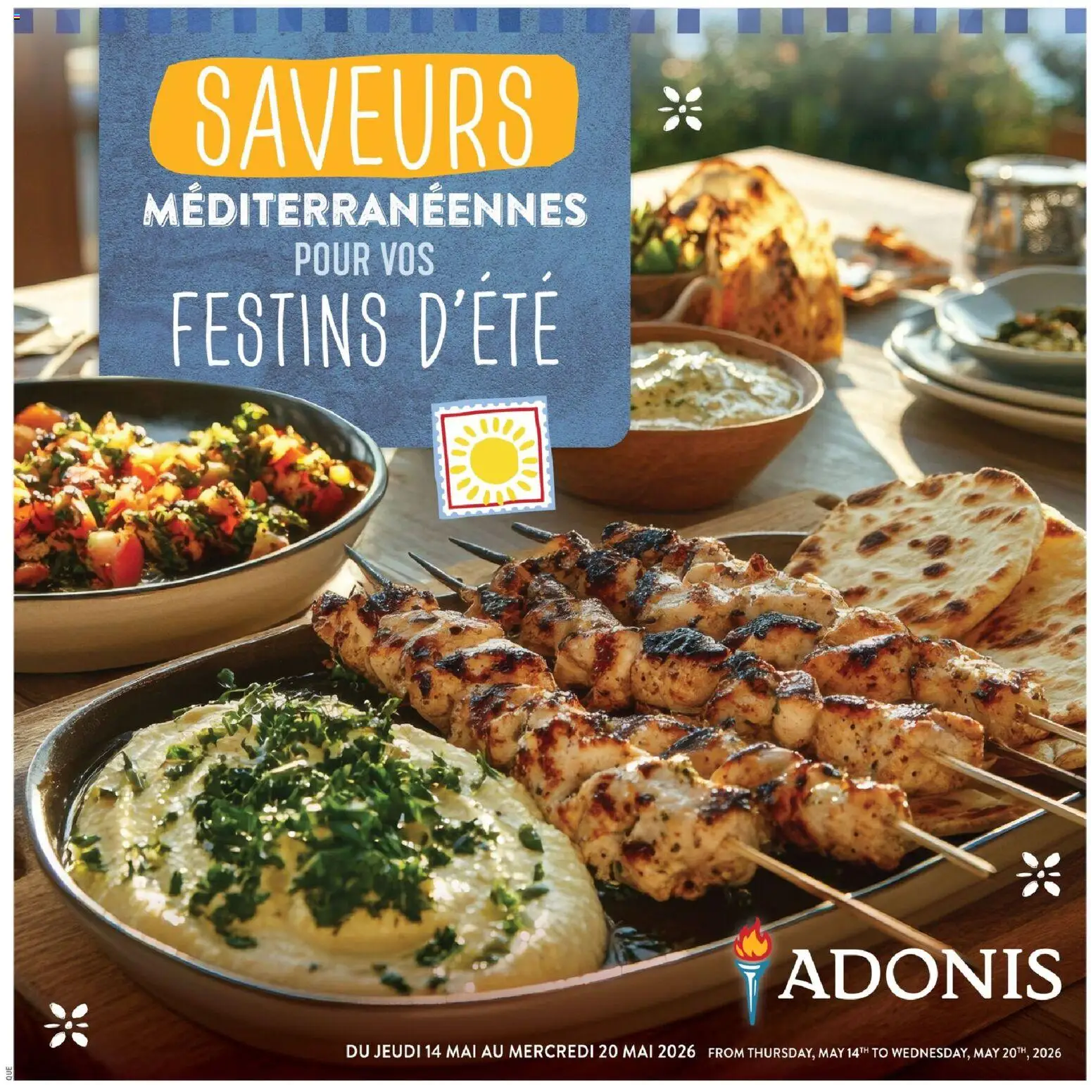 Preview of leaflet Adonis circulaire - Saveurs Méditerranéennes from shop Adonis is valid from May 14, 2026