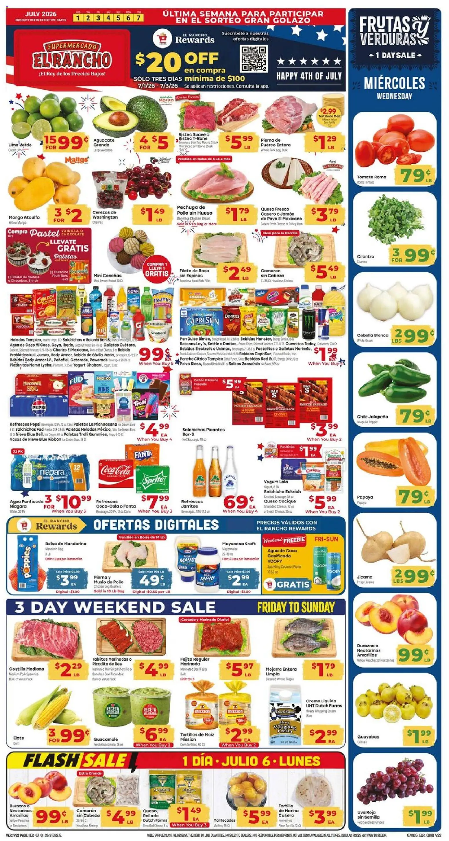 El Rancho Weekly Ad from 07/01/2026 >> Flyer