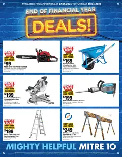 Preview of catalogue Mitre 10 End of financial year deals from shop Mitre 10 valid 27/05/2026