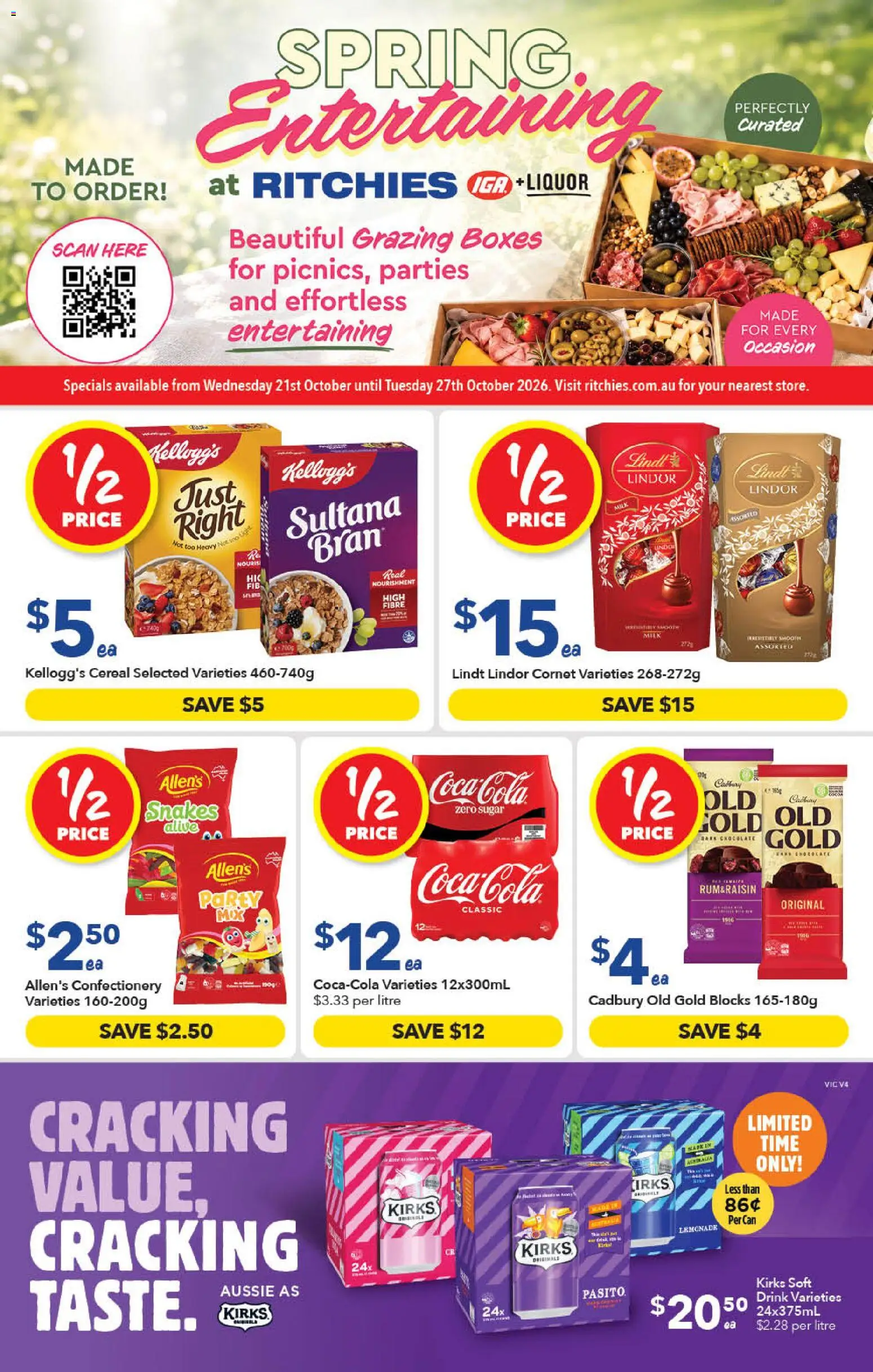 Preview of catalogue Ritchies catalogue Spring Entertaining from shop Ritchies valid 21/10/2026