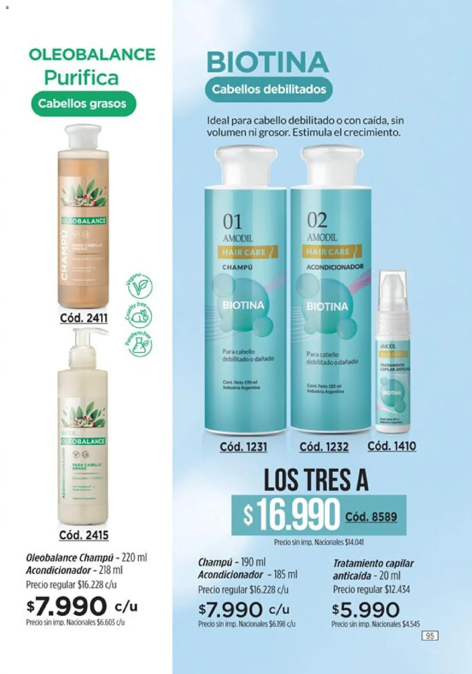 Vista previa del folleto de la tienda Amodil válido desde el 01/10/2026 - Champú, Acondicionador