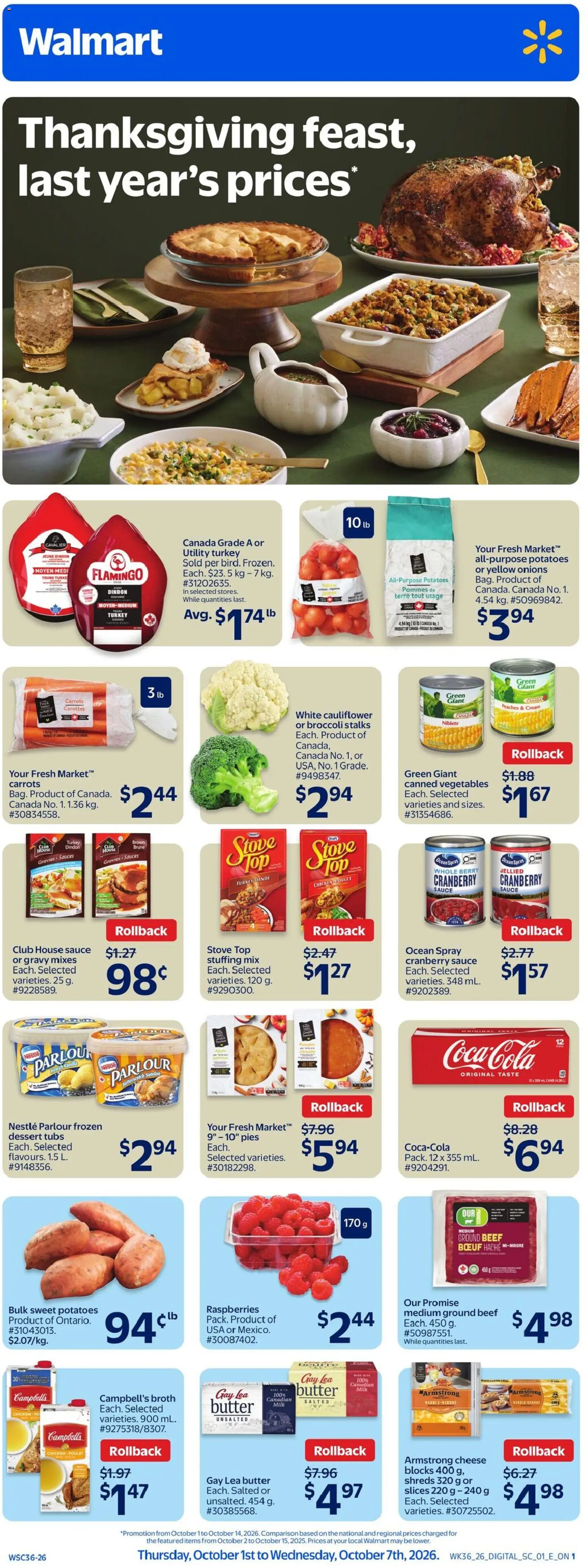 Preview of leaflet Walmart weekly flyer from shop Walmart is valid from Oct 01, 2026