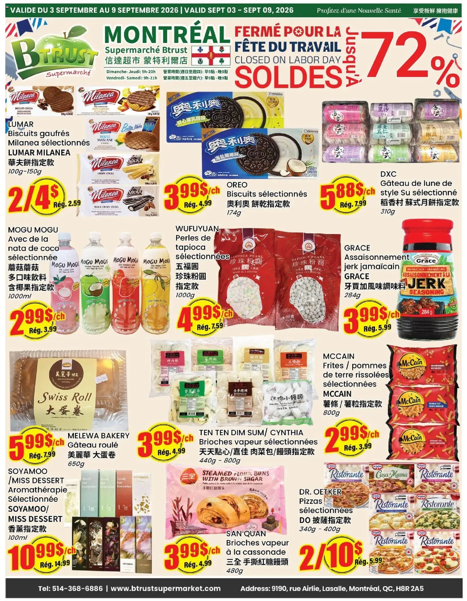 Preview of leaflet Btrust Supermarket weekly flyer / circulaire from shop Btrust Supermarket is valid from Sep 03, 2026