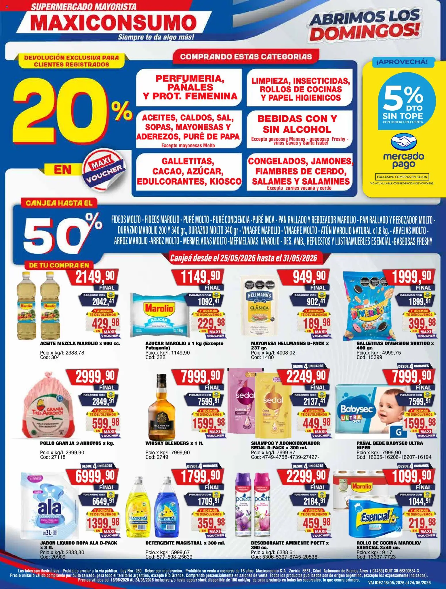 Vista previa del folleto de la tienda Maxiconsumo válido desde el 18/05/2026 