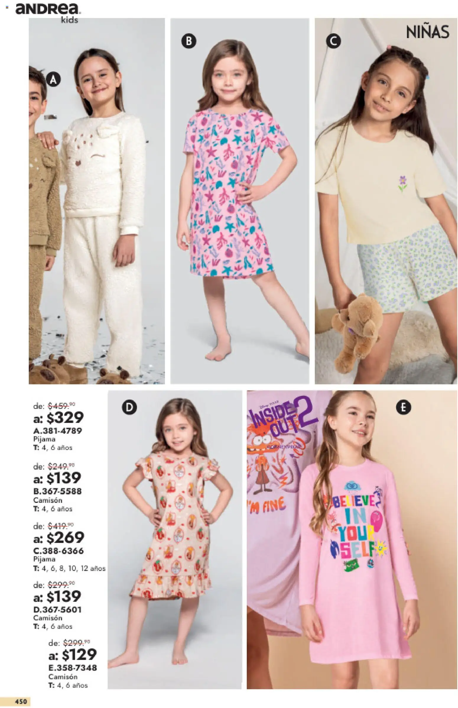 Vista previa las ofertas de la tienda Andrea - Andrea catálogo Outlet desde el 26/07/2026 - Pijama, Camisón