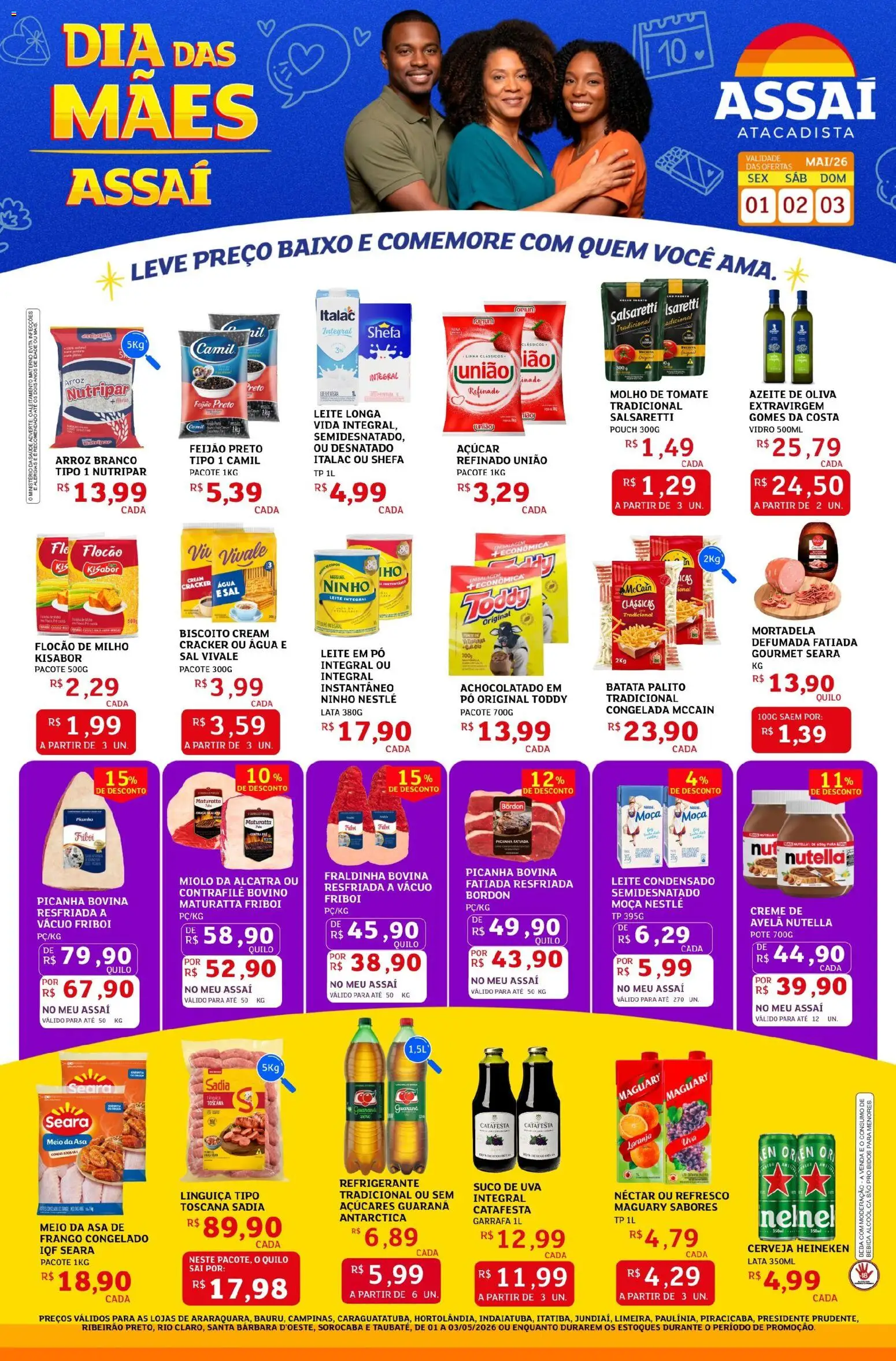 Pré-Visualização do folheto "Assaí Atacadista ofertas - SP" da loja Assaí Atacadista válido a partir de 01/05/2026