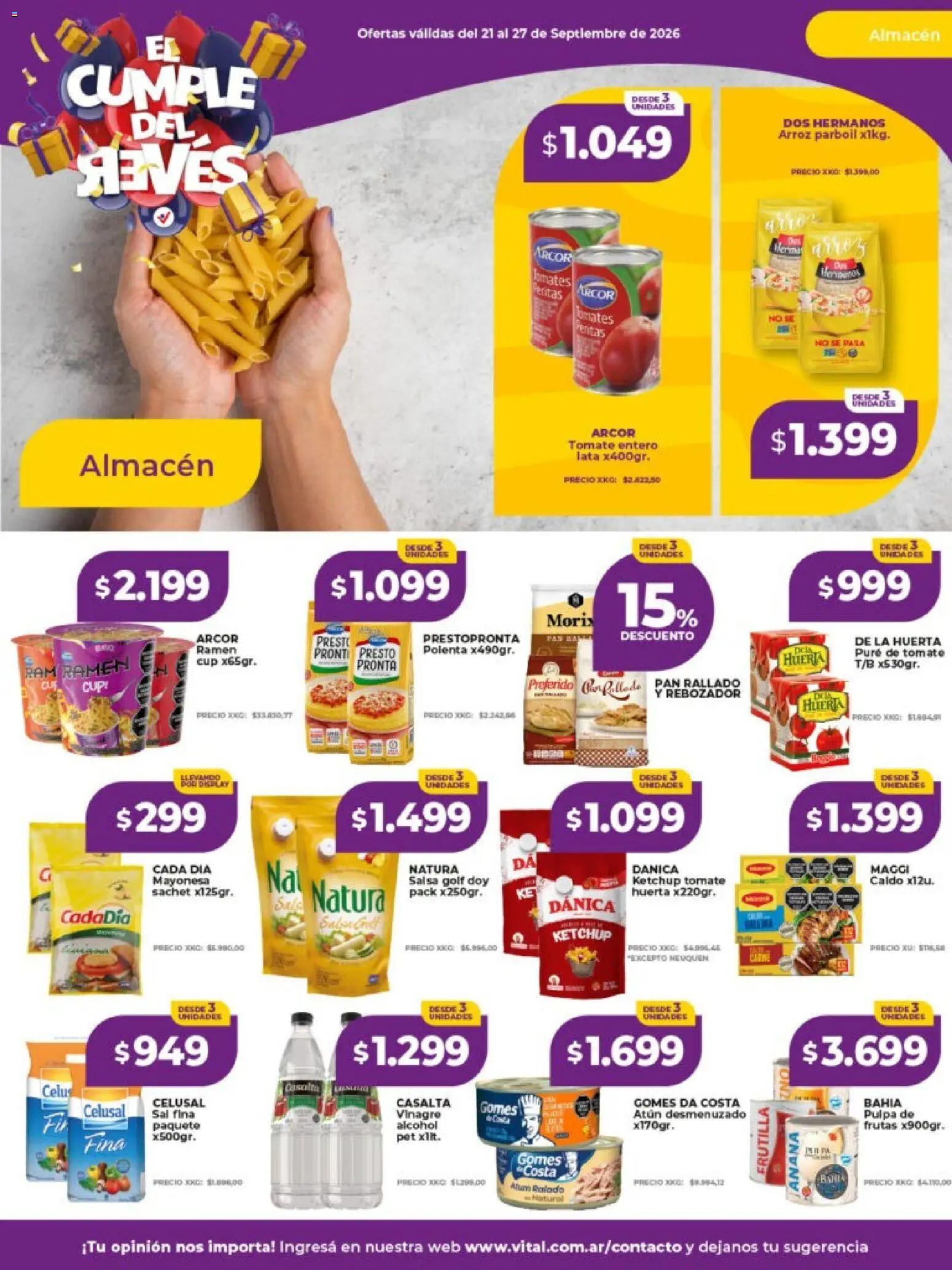 Vista previa del folleto de la tienda Vital válido desde el 21/09/2026 