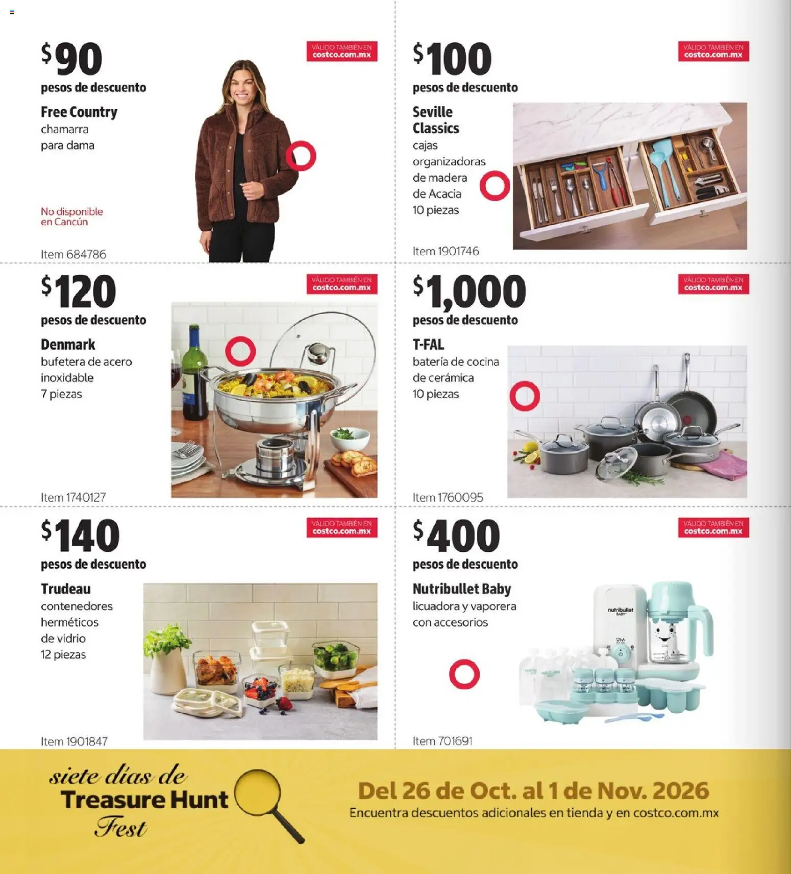 Vista previa las ofertas de la tienda Costco - Costco catálogo Teasure Hunt desde el 26/10/2026 