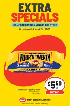 Preview of catalogue IGA Extra specials from shop IGA valid 05/08/2026
