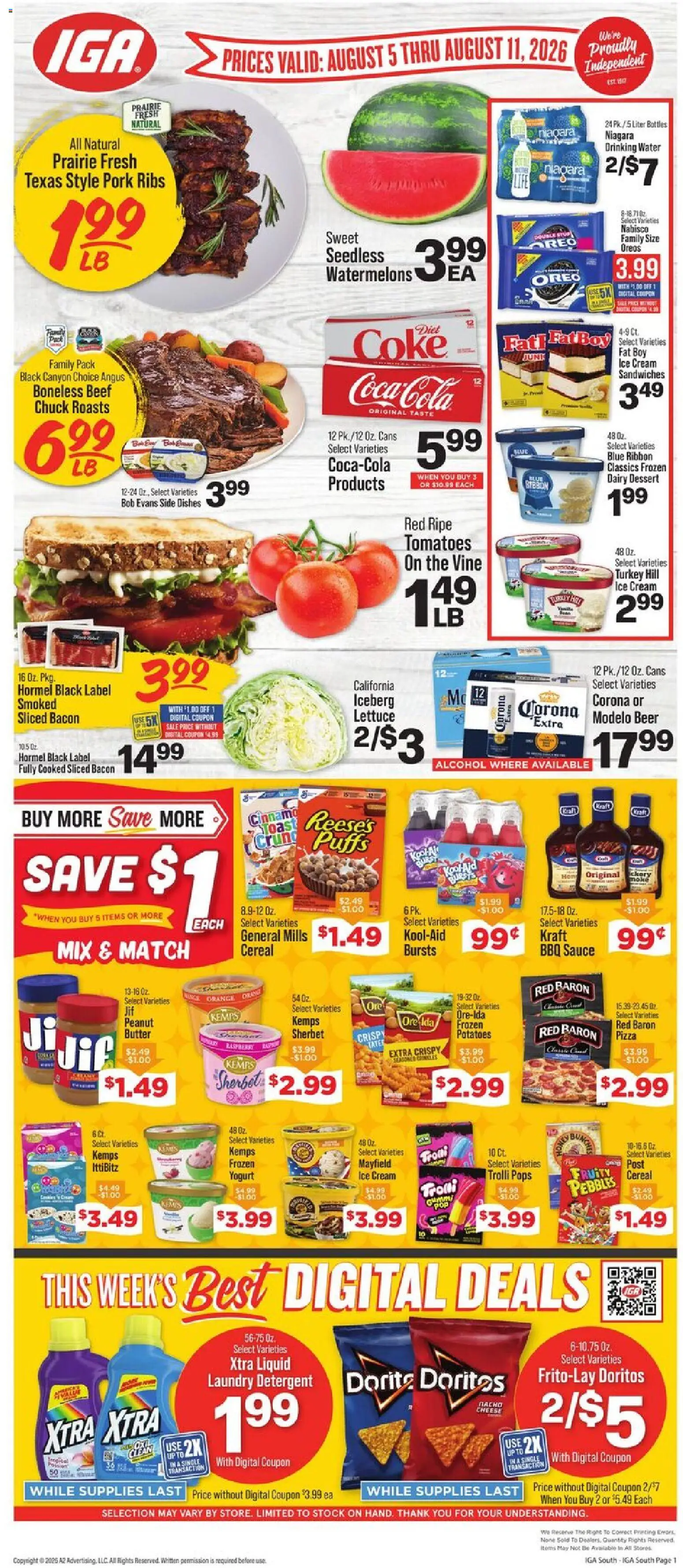 Ad Preview of IGA IGA Weekly Ad from 08/05/2026