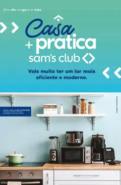 Pré-Visualização do folheto "Sam's Club ofertas Casa Prática" da loja Sam's Club válido a partir de 08/09/2026