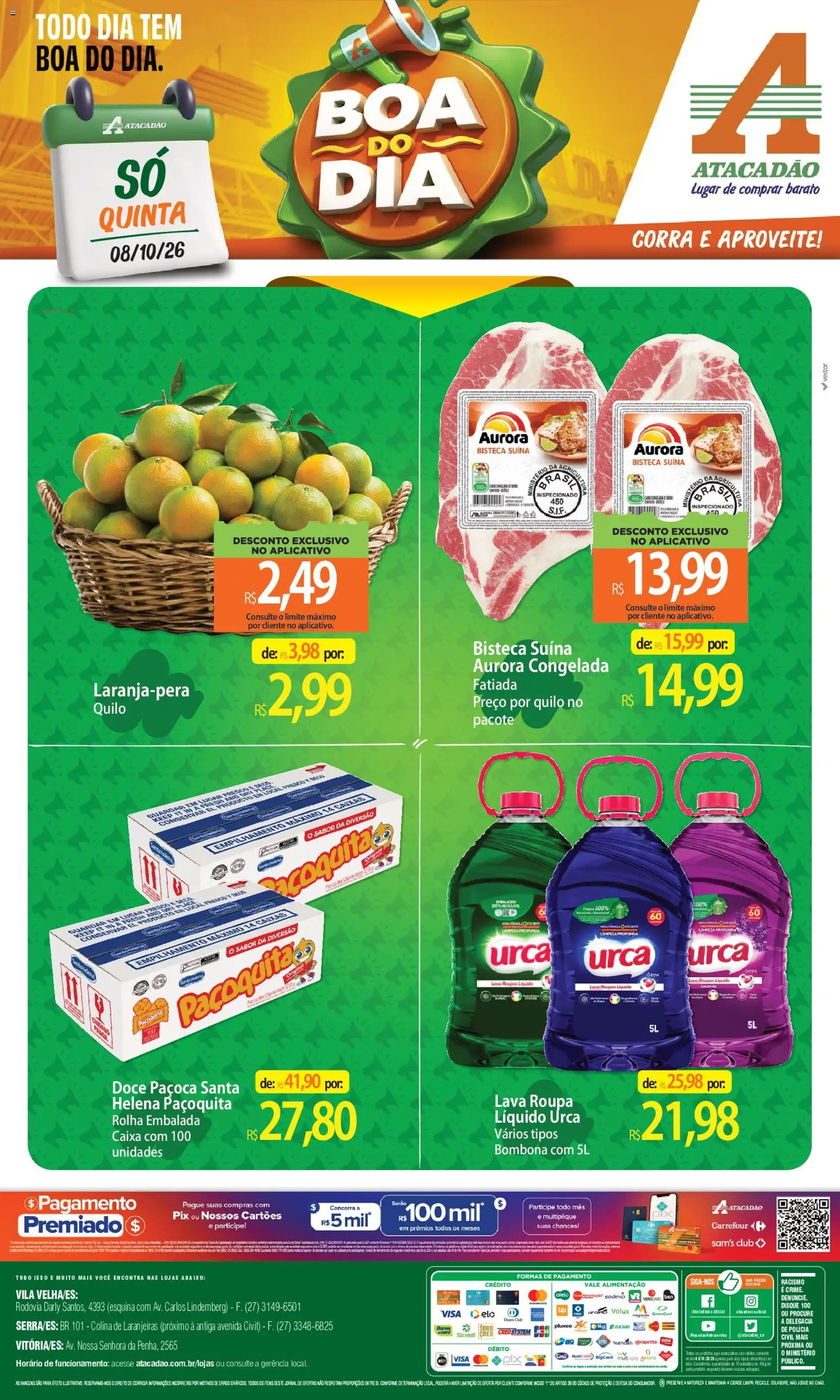 Pré-Visualização do folheto "Atacadão ofertas - ES" da loja Atacadão válido a partir de 08/10/2026