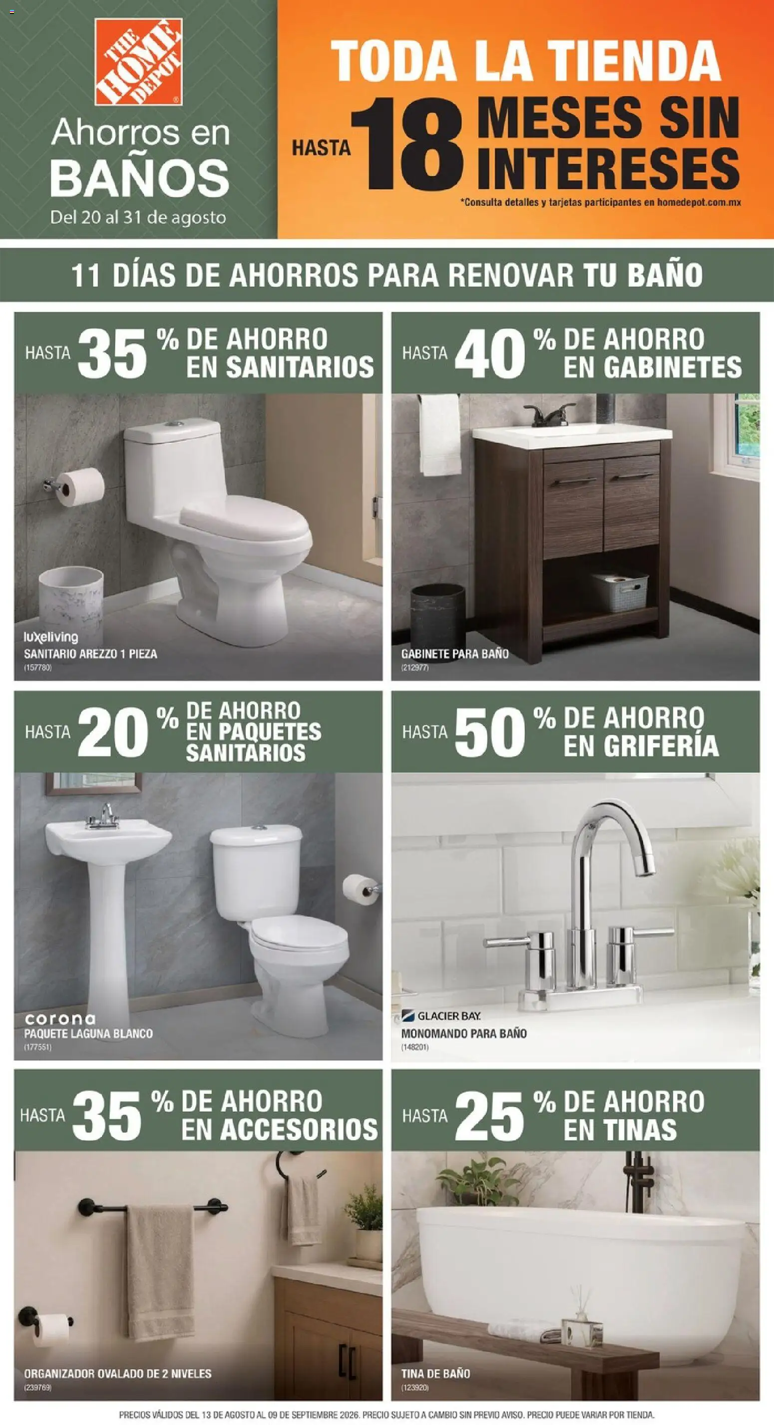 Vista previa las ofertas de la tienda Home Depot - Home Depot catálogo desde el 13/08/2026 