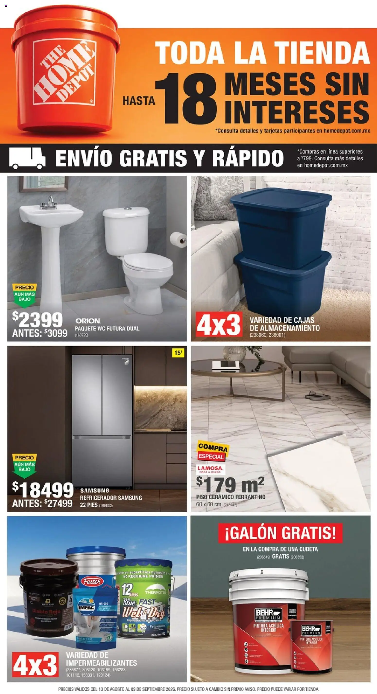 Vista previa las ofertas de la tienda Home Depot - Home Depot catálogo desde el 13/08/2026 