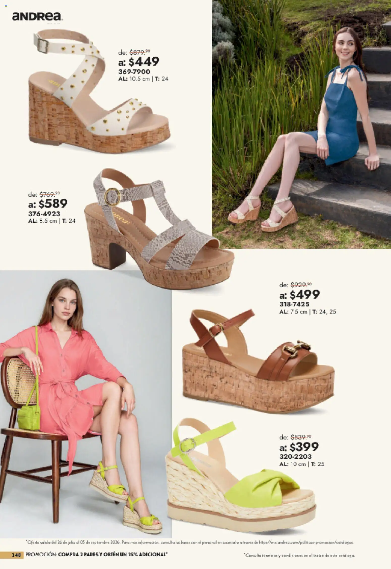 Vista previa las ofertas de la tienda Andrea - Andrea catálogo Outlet desde el 26/07/2026 