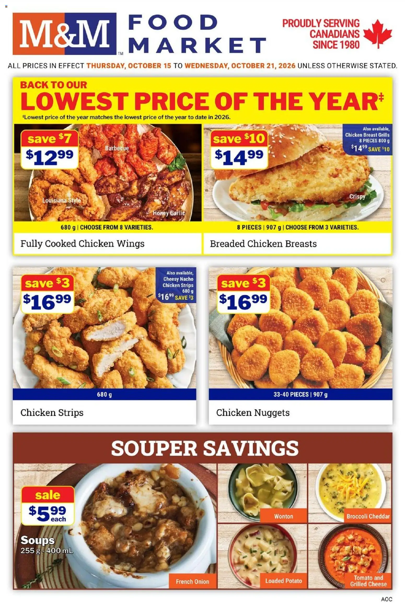 Preview of leaflet M&M Food Market weekly flyer / circulaire from shop M&M Food Market is valid from Oct 15, 2026