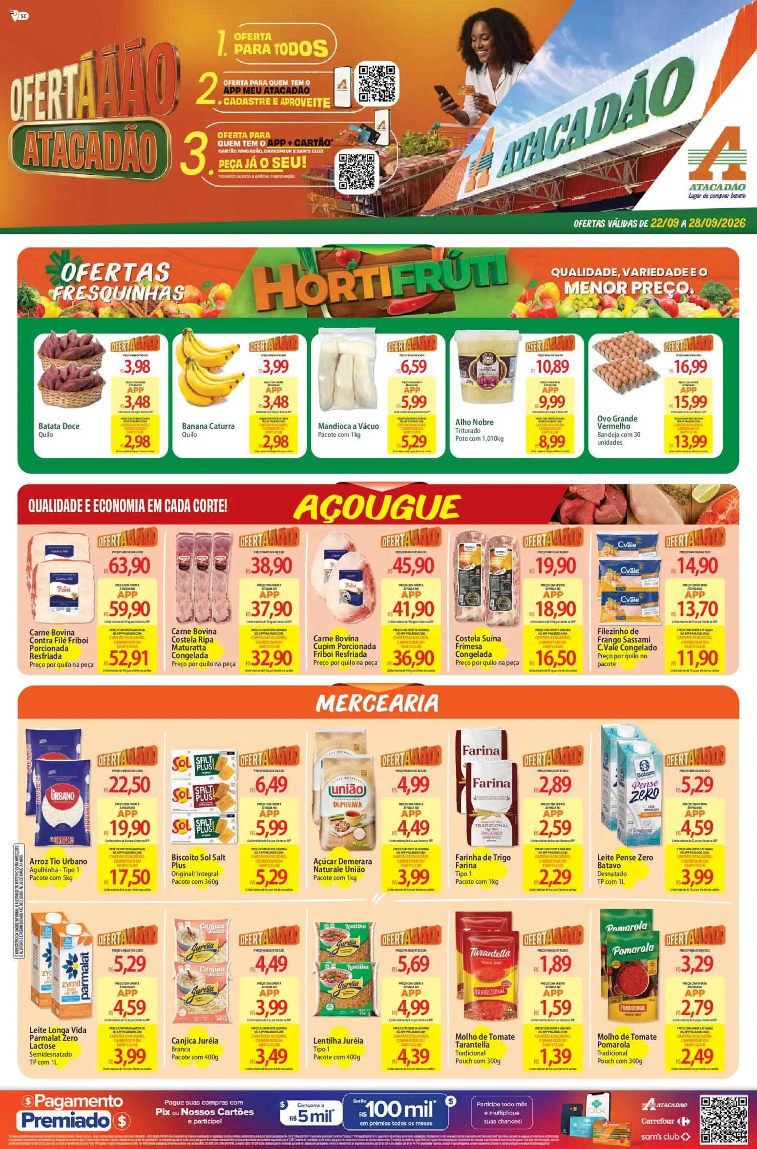 Pré-Visualização do folheto "Atacadão ofertas - SC" da loja Atacadão válido a partir de 22/09/2026