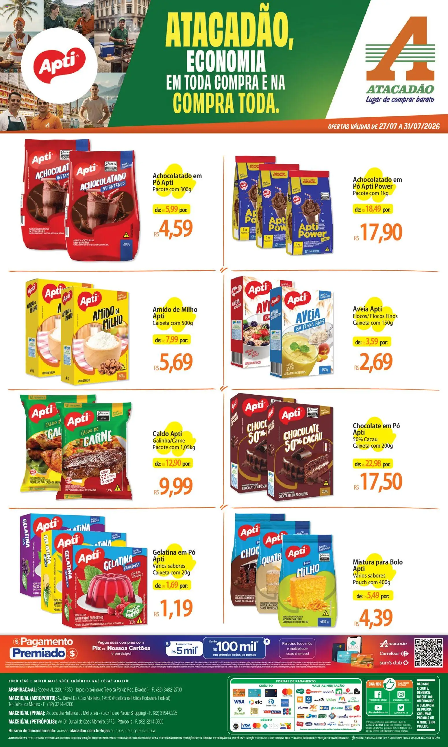 Pré-Visualização do folheto "Atacadão ofertas - AL" da loja Atacadão válido a partir de 27/07/2026