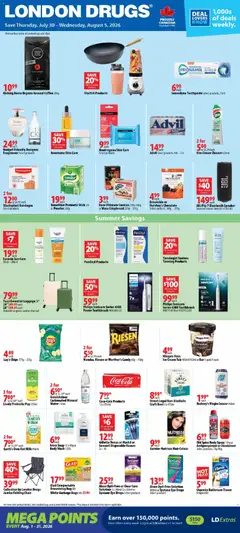 Un aperçu du dépliant London Drugs weekly flyer / circulaire du magasin London Drugs est valide à partir 30 juill. 2026