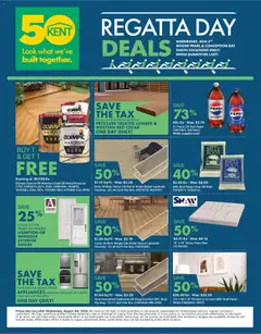 Preview of leaflet Kent flyer - Regatta Day Deals from shop Kent is valid from Aug 05, 2026