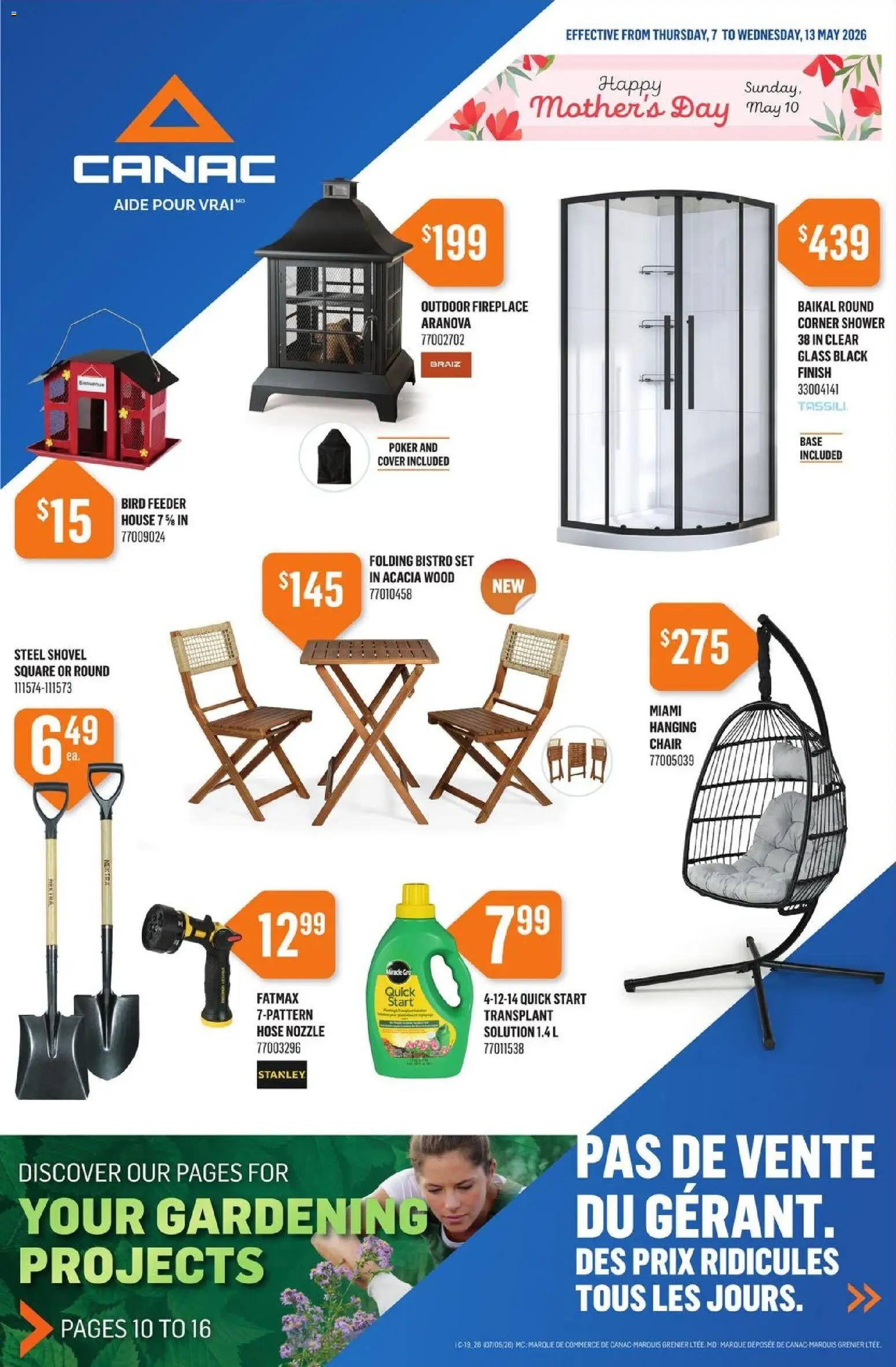 Preview of leaflet Canac weekly flyer from shop Canac is valid from May 07, 2026