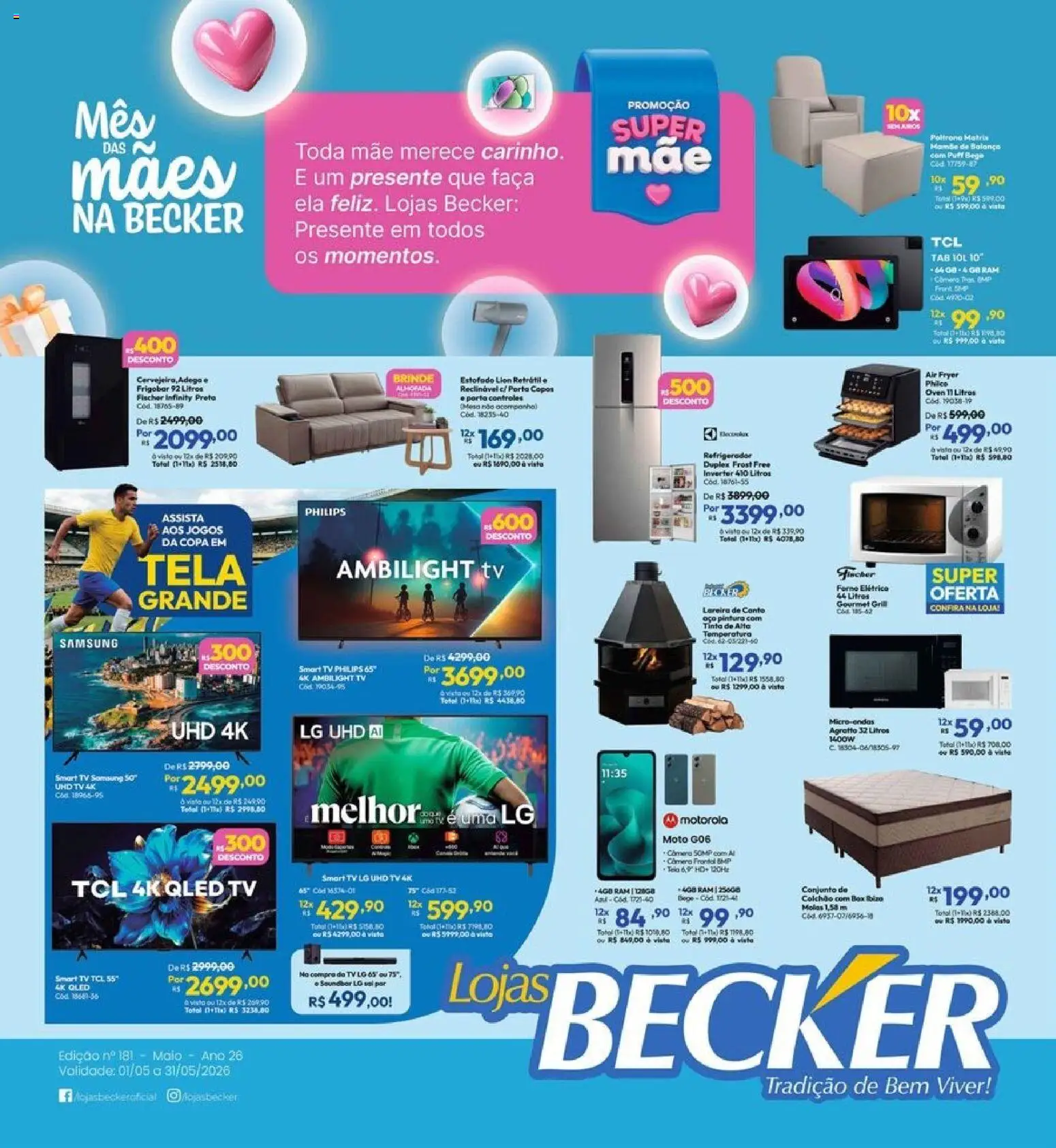 Pré-Visualização do folheto "Lojas Becker ofertas Maio " da loja Lojas Becker válido a partir de 01/05/2026