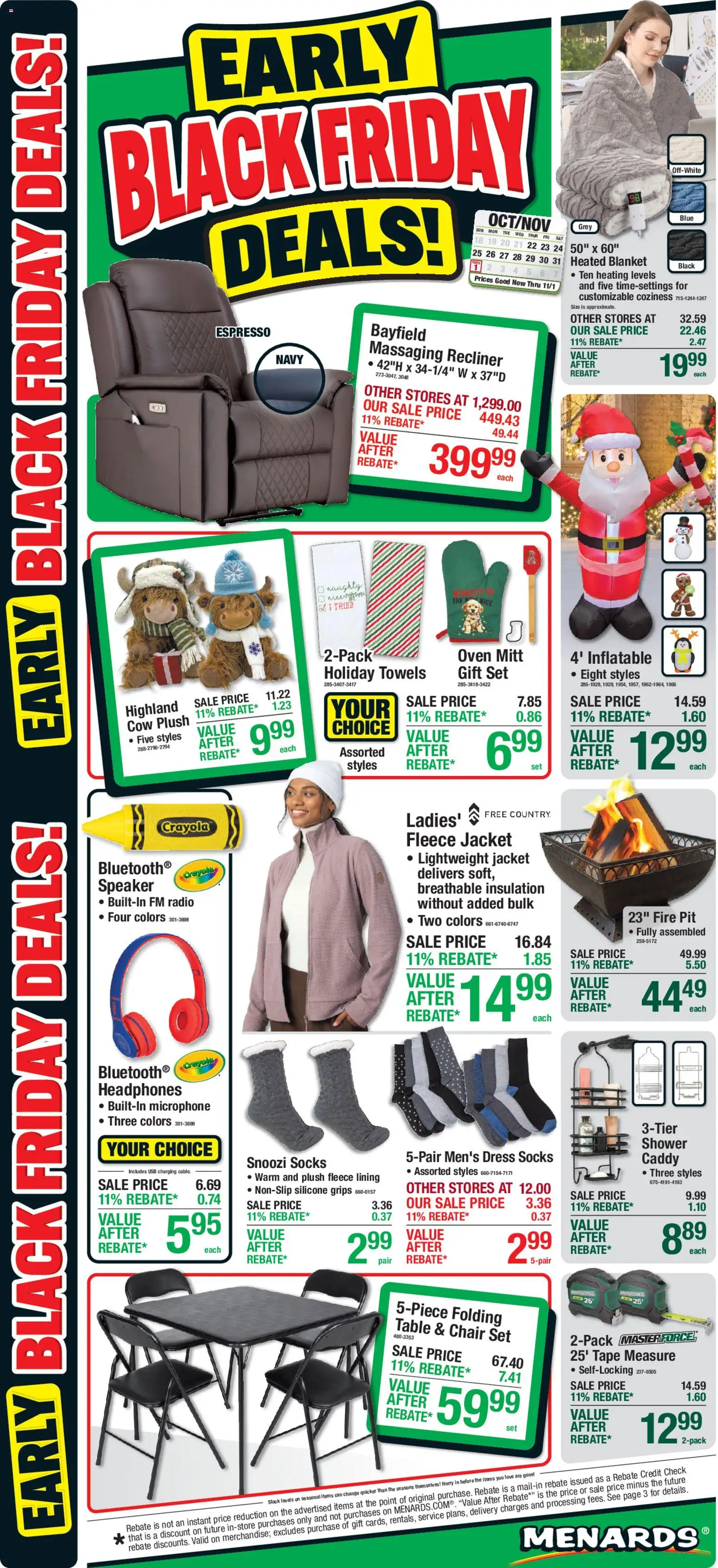 Ad Preview of Menards Menards Early Black Friday from 10/22/2026