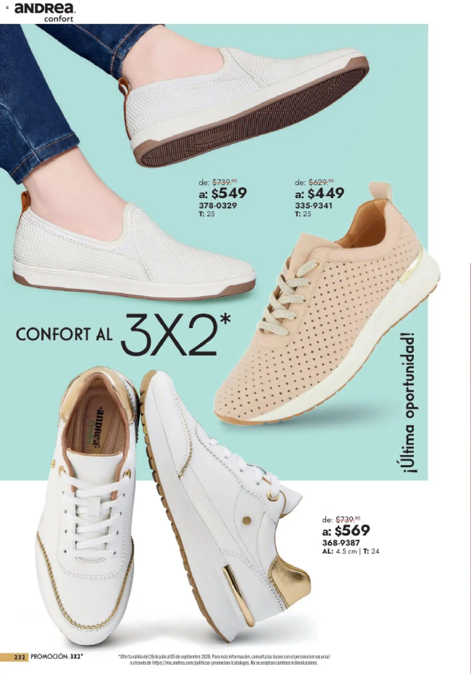 Vista previa las ofertas de la tienda Andrea - Andrea catálogo Outlet desde el 26/07/2026 