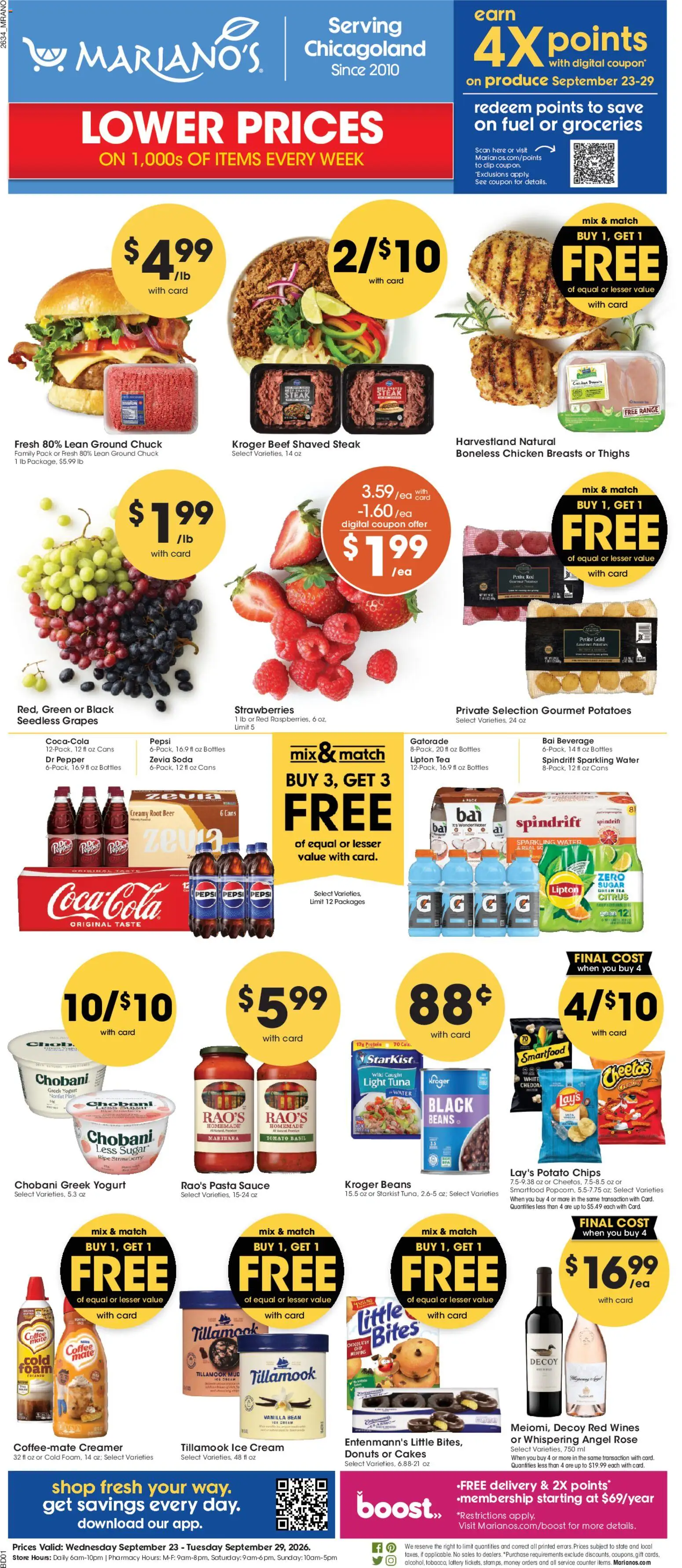 Ad Preview of Mariano's Mariano's Weekly Ad from 09/23/2026