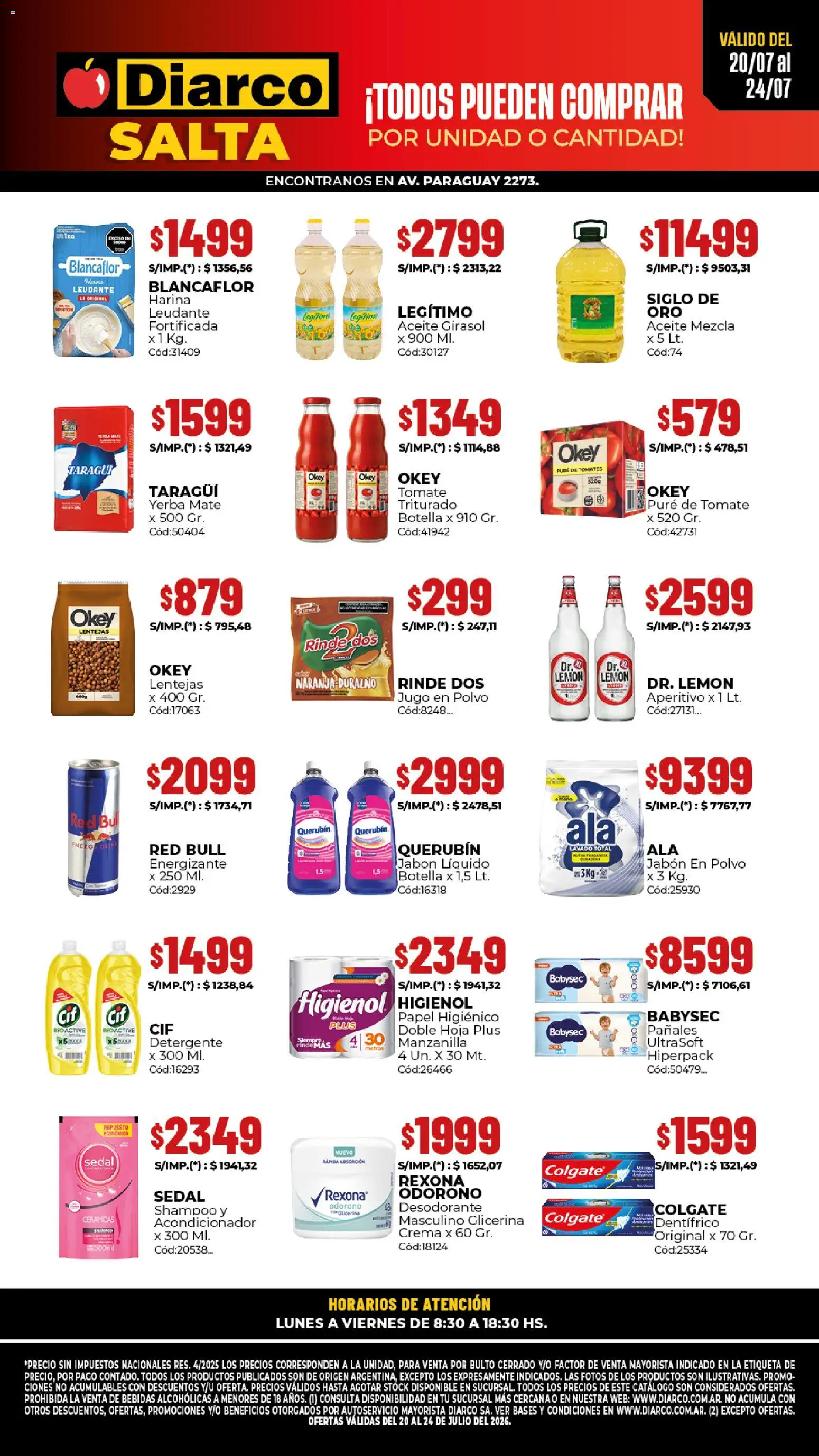 Vista previa del folleto de la tienda Diarco válido desde el 20/07/2026 