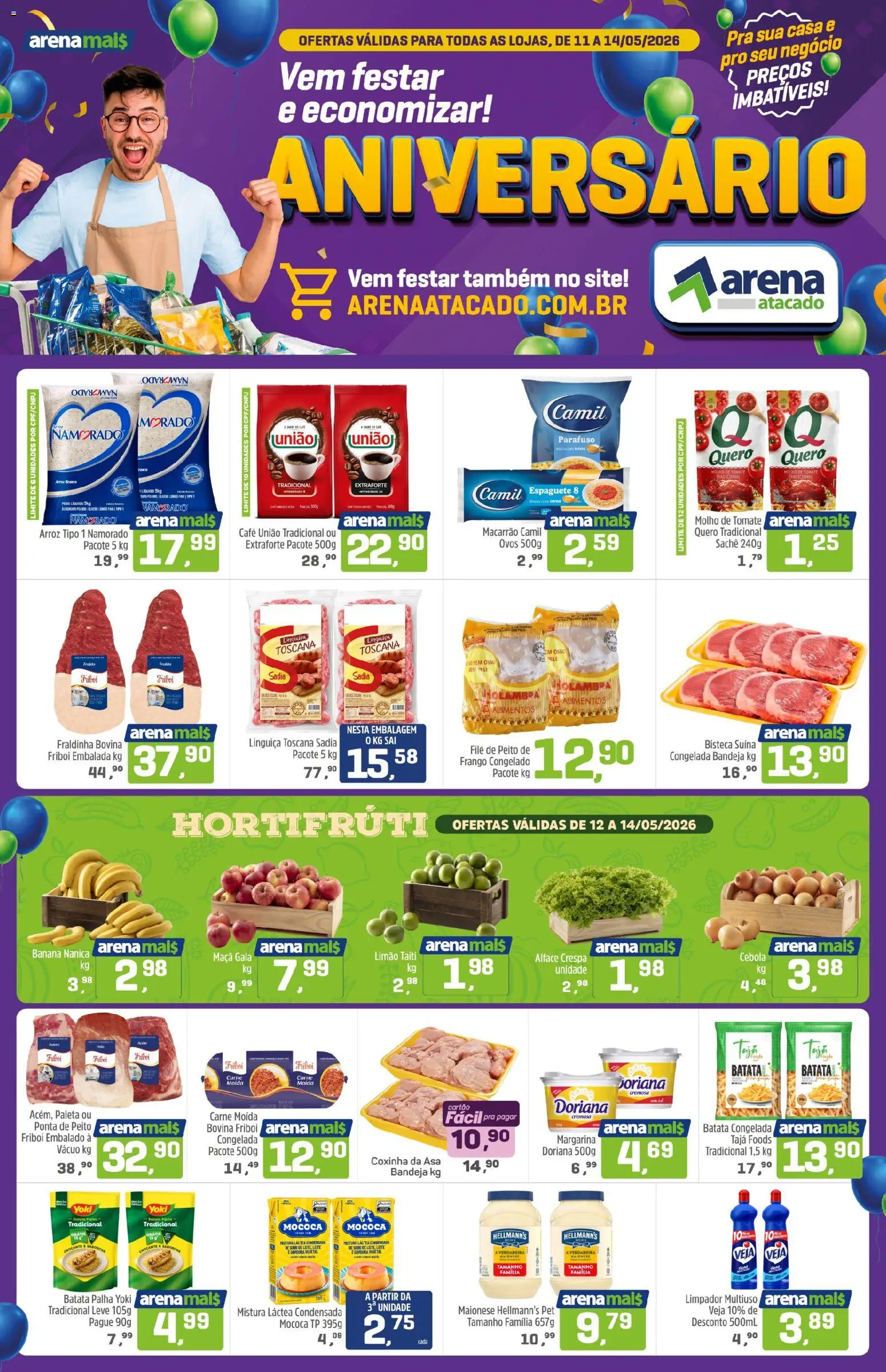 Pré-Visualização do folheto "Arena Atacado - Ofertas da semana" da loja Arena Atacado válido a partir de 11/05/2026